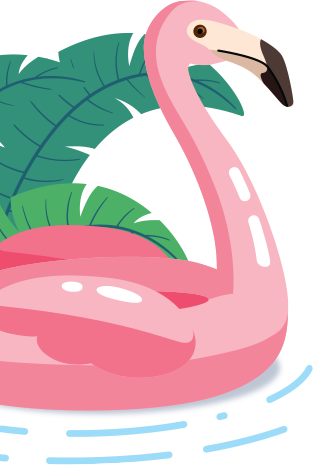 Giant Floating Flamingo