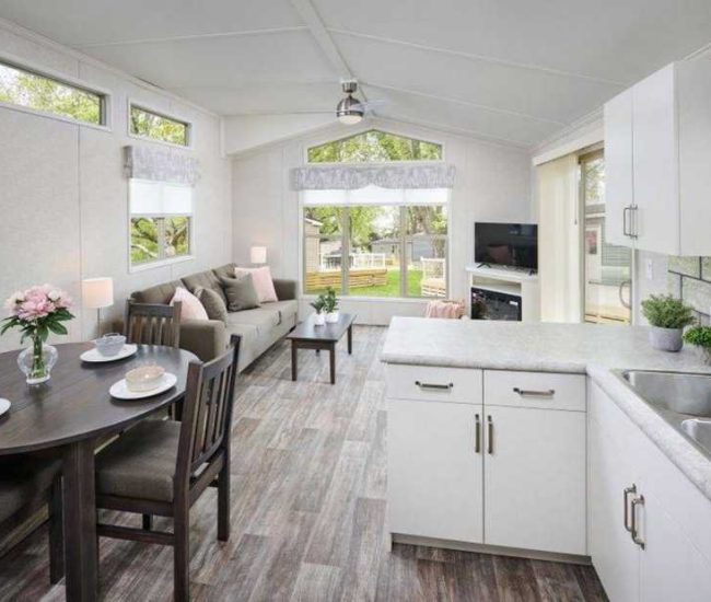 Stay at Splash Valley Waterpark & Resort | Fonthill Cabin Rental - 2 bed, 1 bath, cozy cabin rental