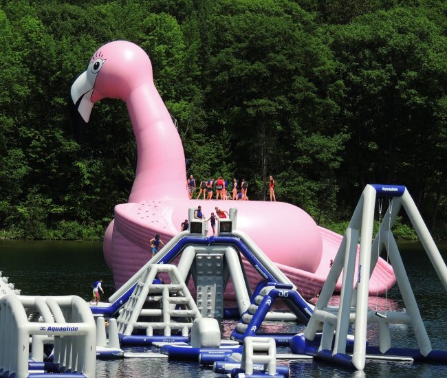 Giant Floating Flamingo